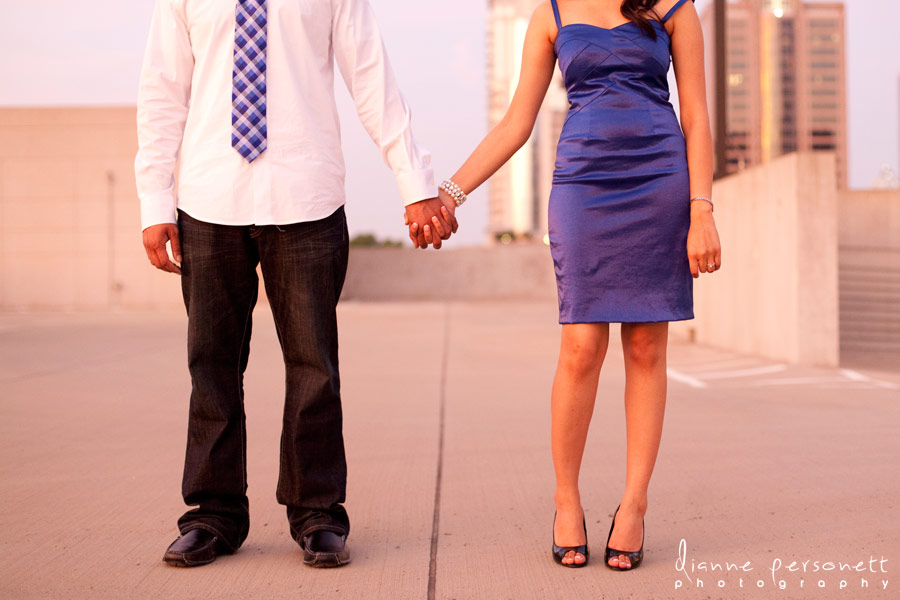 Uptown charlotte engagement photos on parking deck Uptown charlotte engagement photos on parking deck