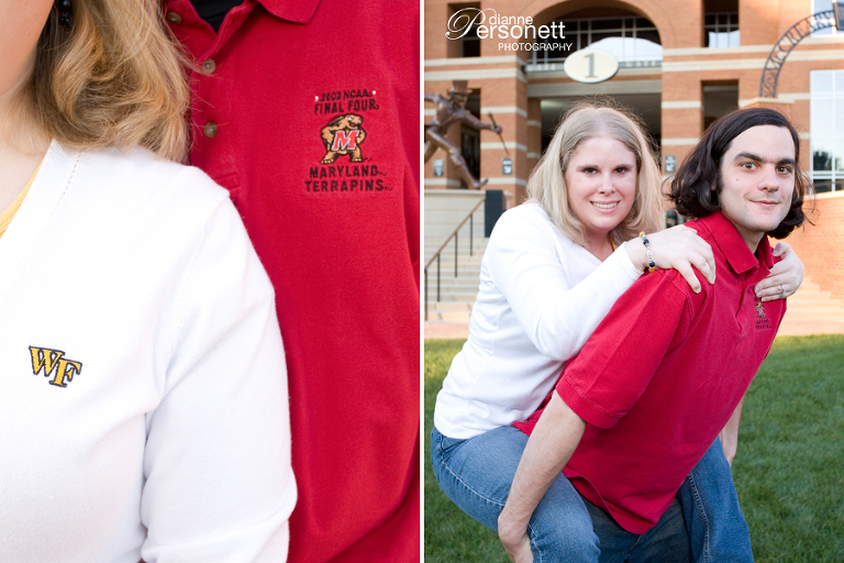 Wake Forest University Engagement Photos