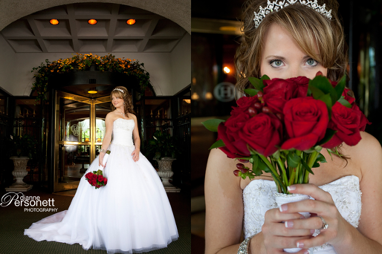 O'Henry Hotel Greensboro bridal portrait