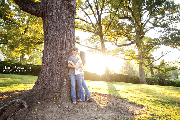 Winston-Salem Tanglewood park engagement photographer