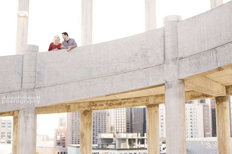 uptown charlotte engagement photos