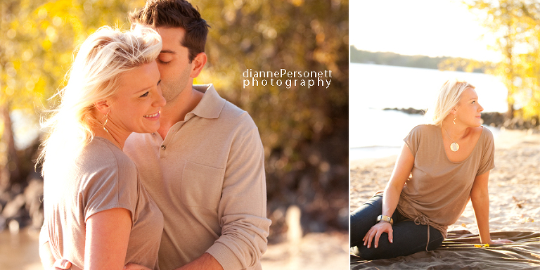 natural charlotte engagement photos