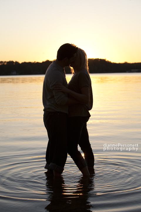 sunset engagement photos