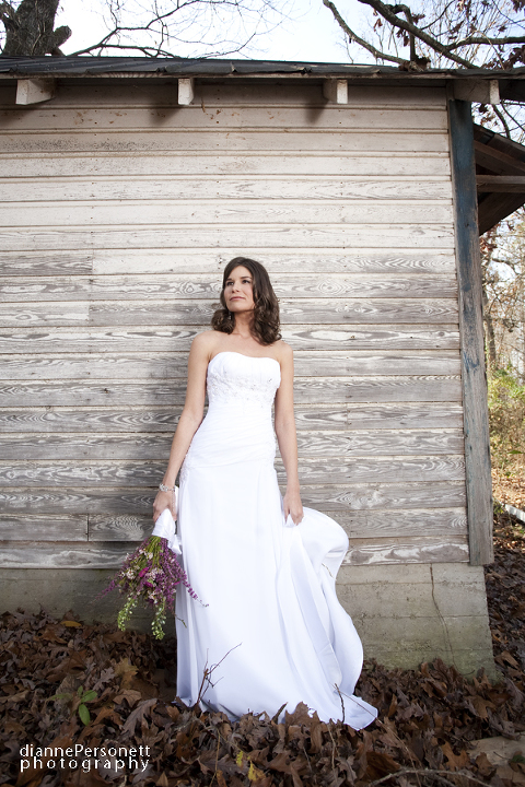 WinMock Barn bridal session