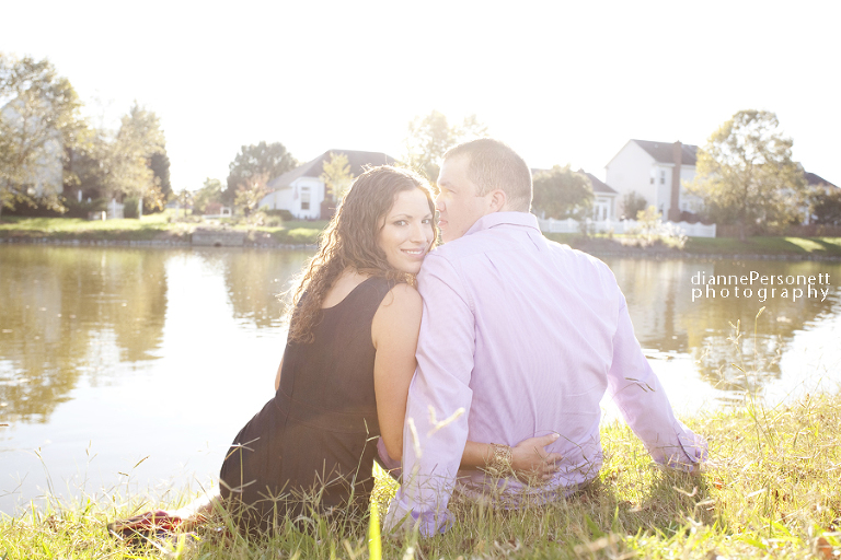 Charlotte outdoor engagement session photos