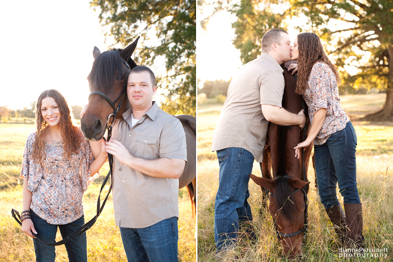 engagement photos with horses