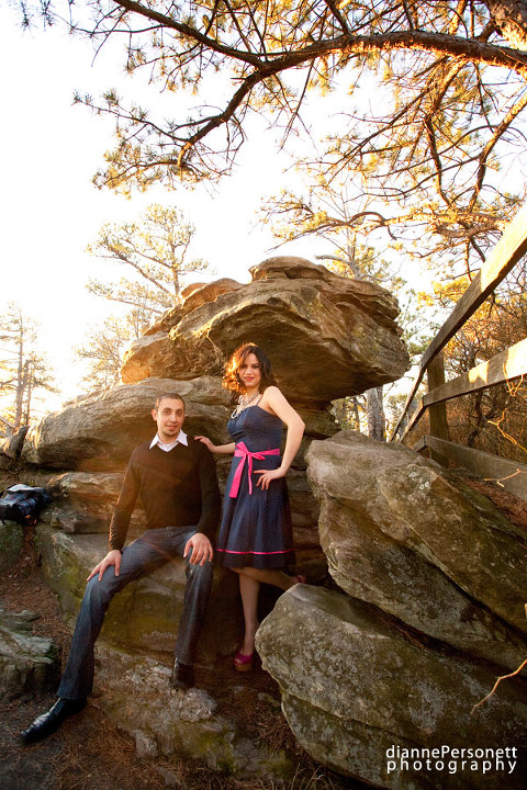 pilot mountain engagement photos