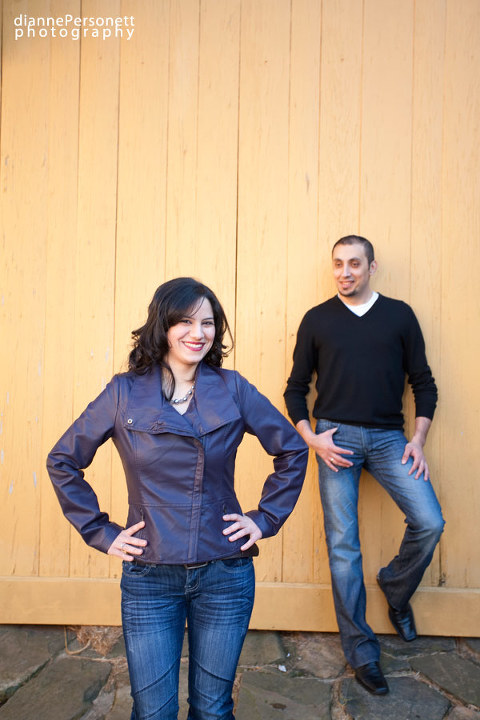 winston-salem old salem engagement photos