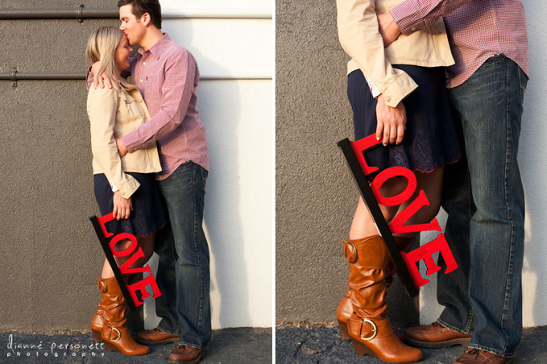 downtown charlotte engagement photos