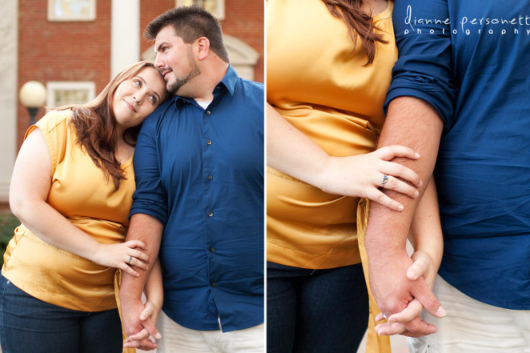 engagement photos at Wingate University