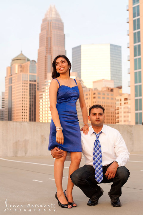 engagement photos uptown charlotte