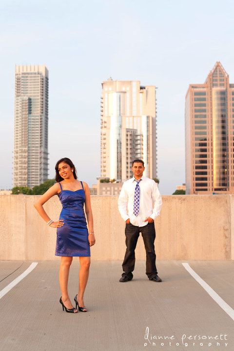 uptown charlotte engagement session