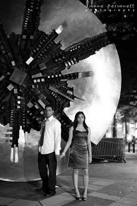 uptown charlotte engagement photos