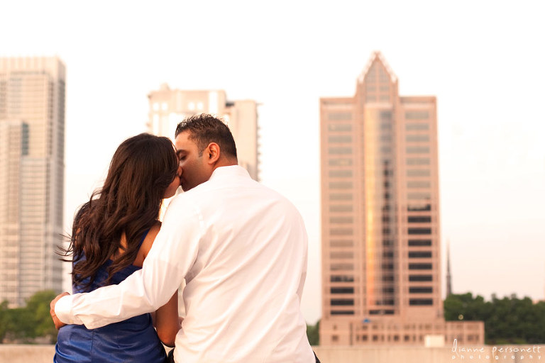Uptown charlotte engagement photos