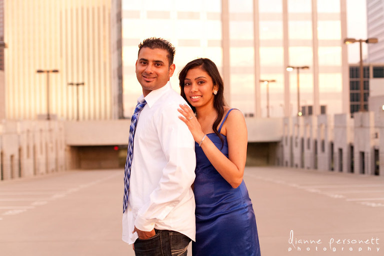Uptown charlotte engagement photos