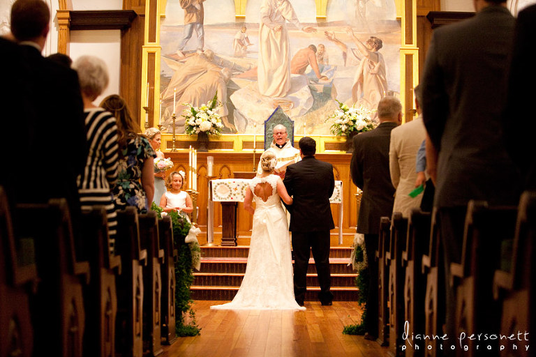 Wedding at St. Peter's Catholic Church Charlotte