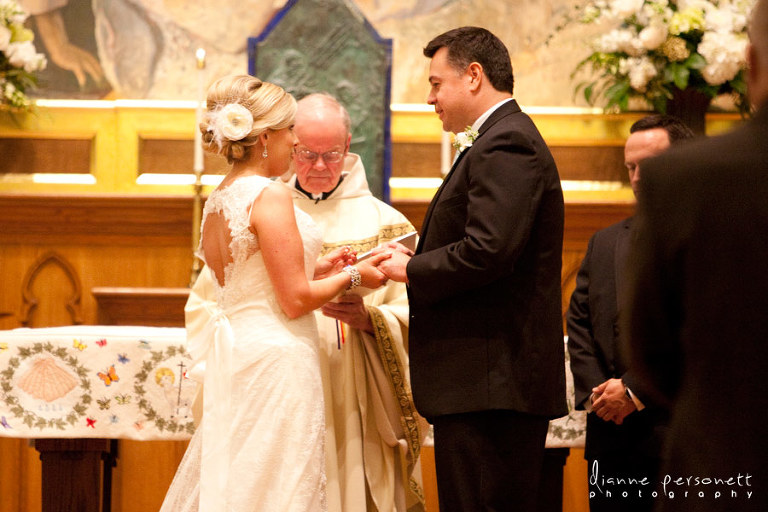 Wedding at St. Peter's Catholic Church Charlotte