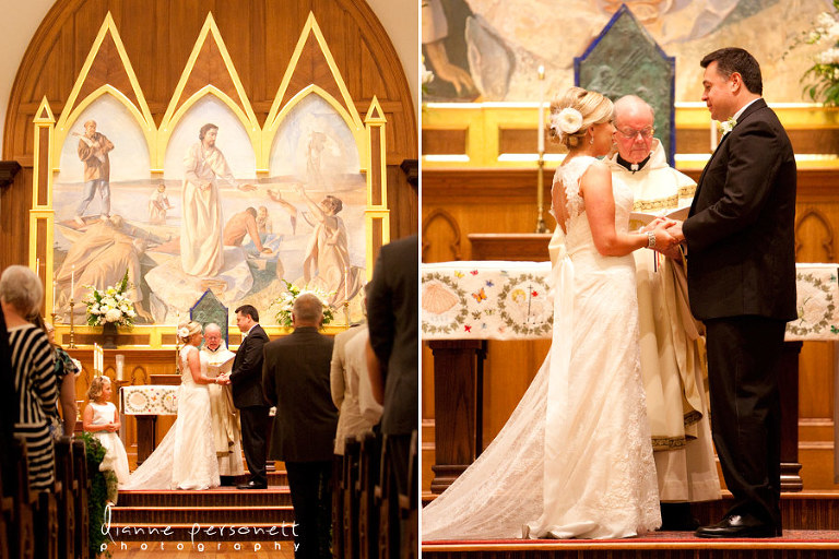 Wedding at St. Peter's Catholic Church Charlotte