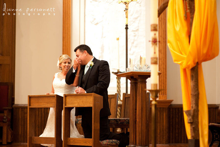 Wedding photos at St. Peter's Catholic Church Charlotte, Uptown Charlotte wedding