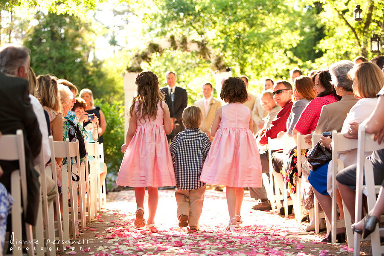 wedding photos at the Orchard house concord nc