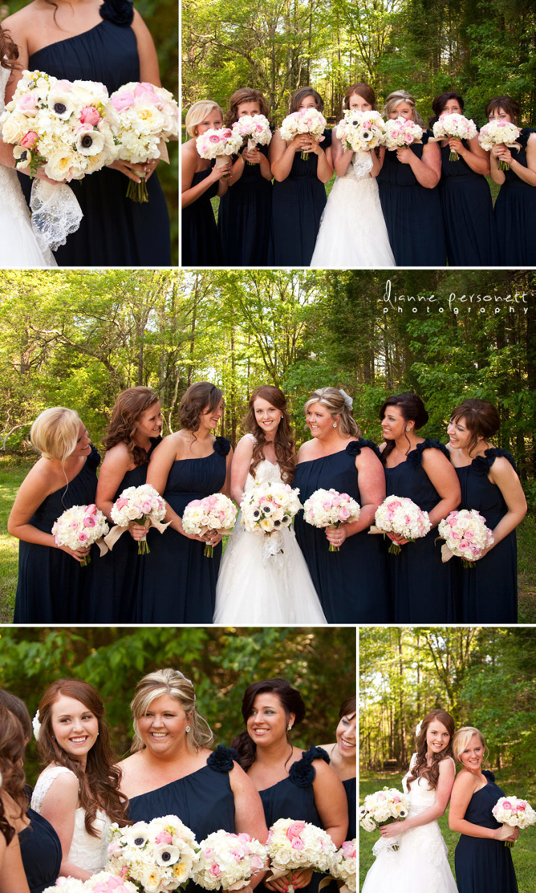 wedding photos at the Orchard House concord nc