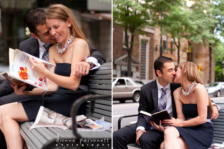 Engagement photos Uptown Charlotte