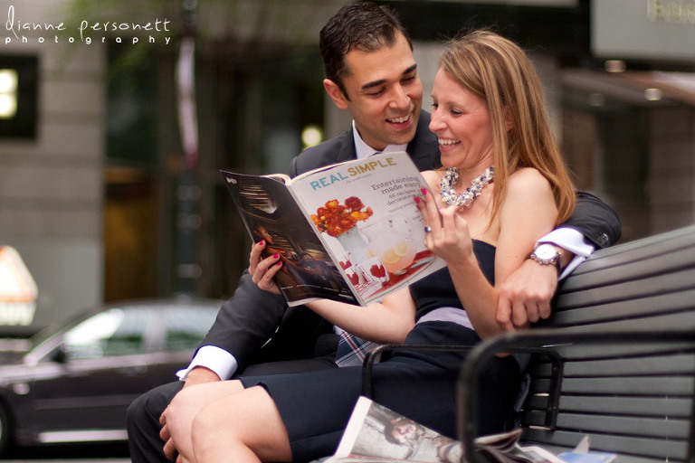 Engagement photos Uptown Charlotte