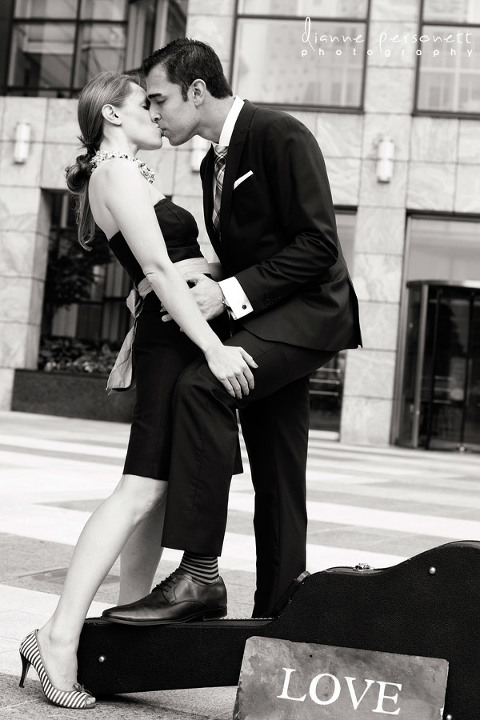 Charlotte Uptown engagement photos