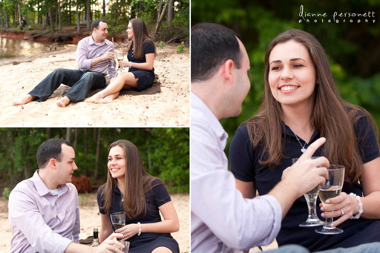 lake norman engagement session
