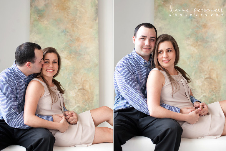 Charlotte uptown engagement session
