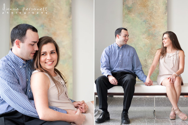 Charlotte uptown engagement session