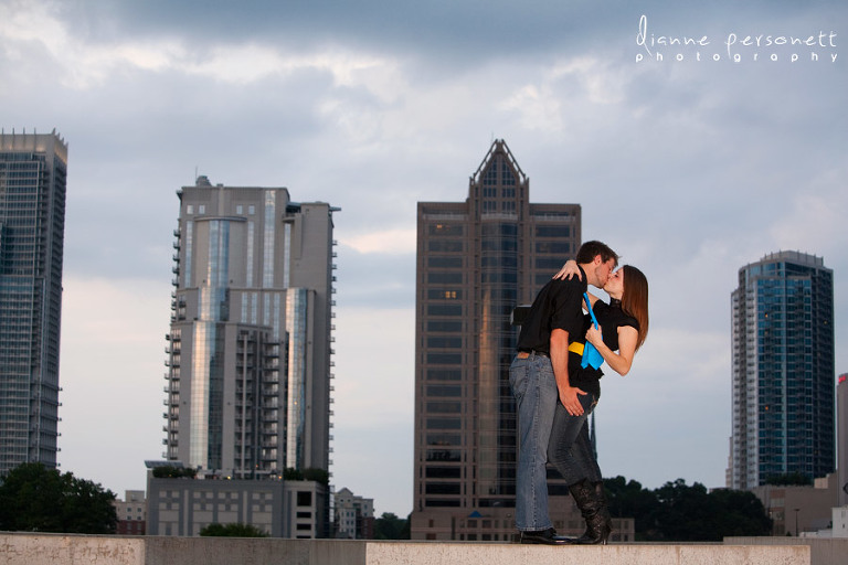Charlotte Uptown engagement photos