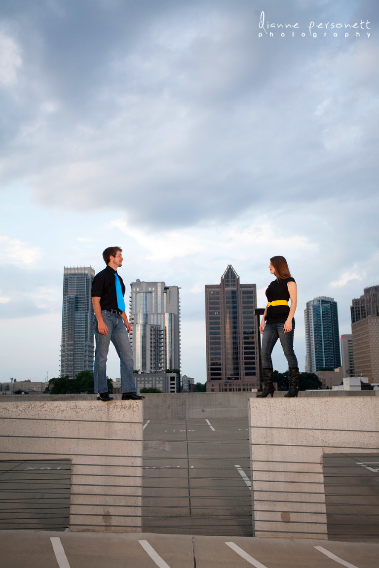 Charlotte Uptown engagement photos