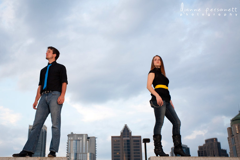 Charlotte Uptown engagement photos