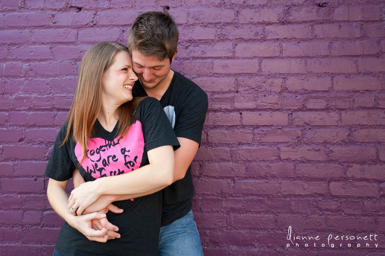 NoDa Charlotte engagement photos