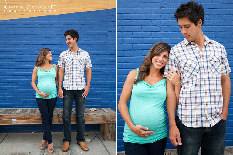 maternity photos Uptown charlotte north carolina