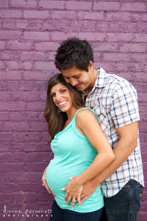 maternity photos Uptown charlotte north carolina