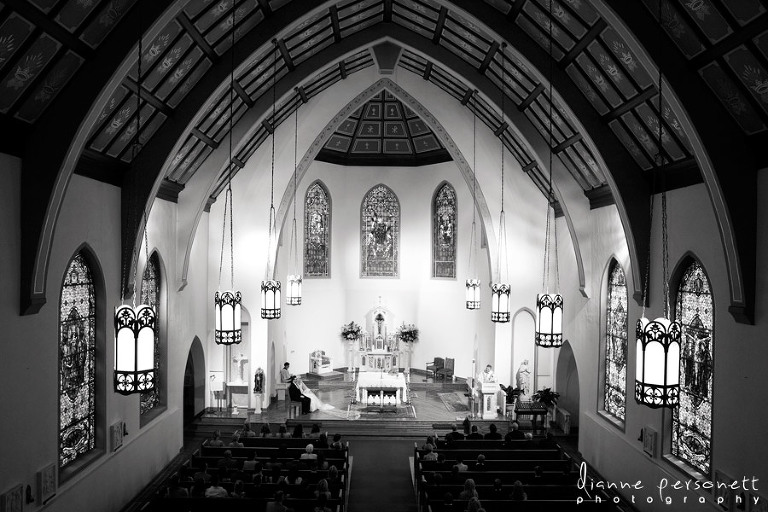 wedding photography at St.Patrick's Cathedral Charlotte 