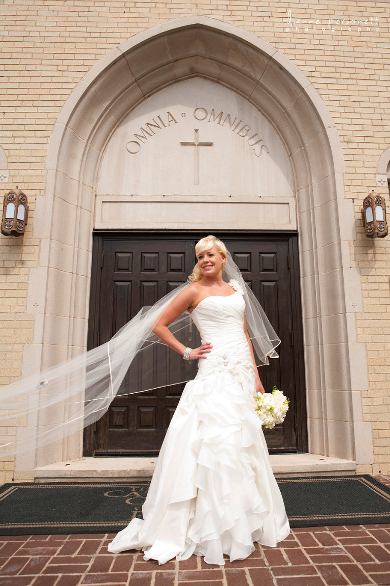 wedding photos at St.Patrick's Church in Charlotte
