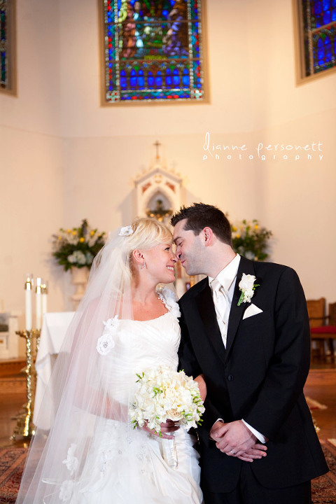wedding photography at St.Patrick's Cathedral Charlotte 