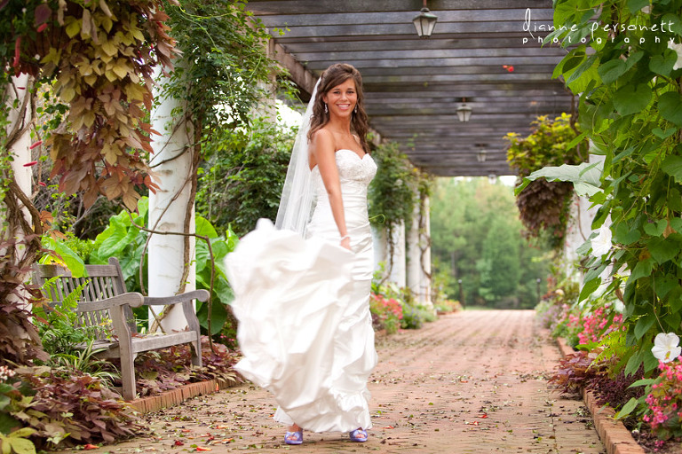Daniel Stowe Botanical gardens bridal portraits