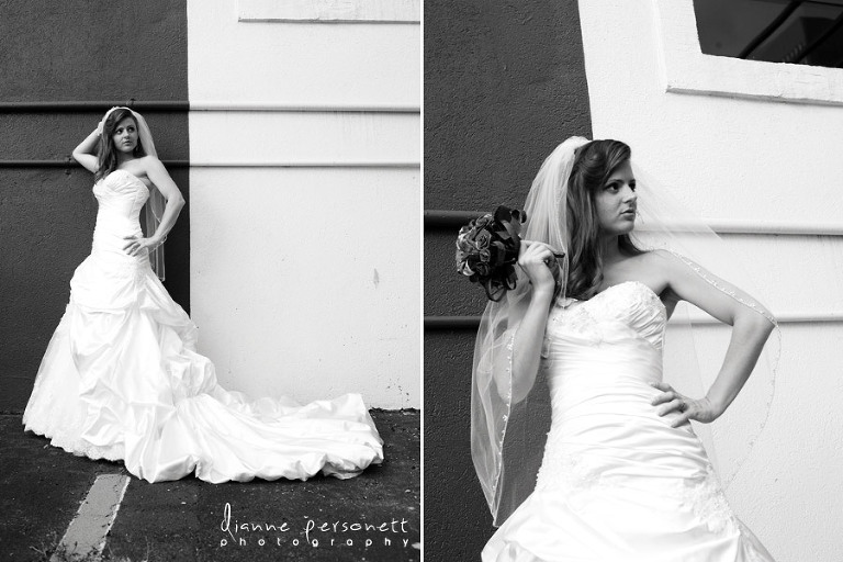 Uptown Charlotte bridal session photos