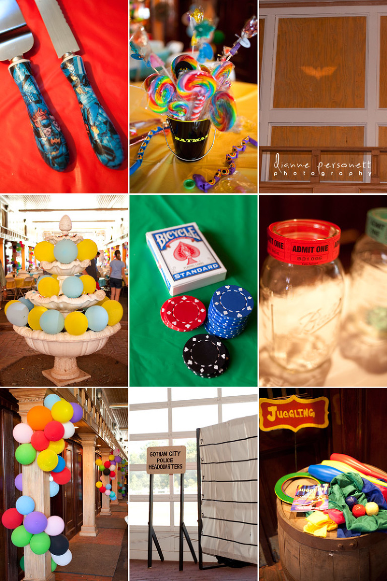 batgirl and nightwing themed wedding