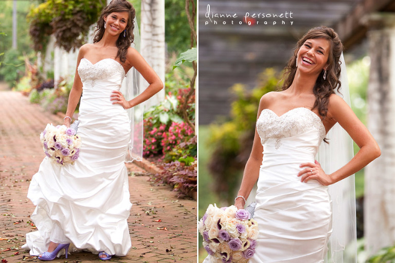 Daniel Stowe Botanical gardens bridal session