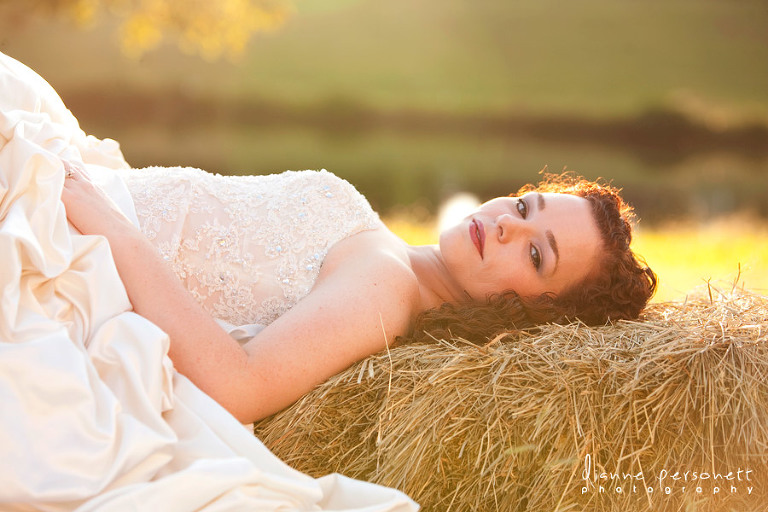 bridal portrait photos at Millikan Farms Sophia NC
