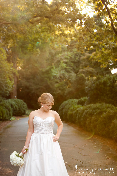 bridal photos at the Duke Mansion Charlotte 
