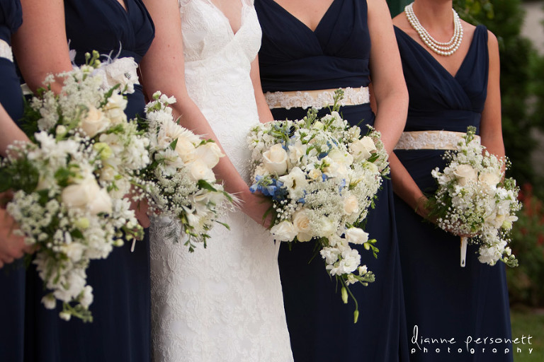blue white and green wedding colors