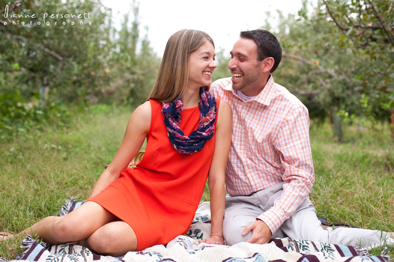 engagement session at windy hill orchard sc