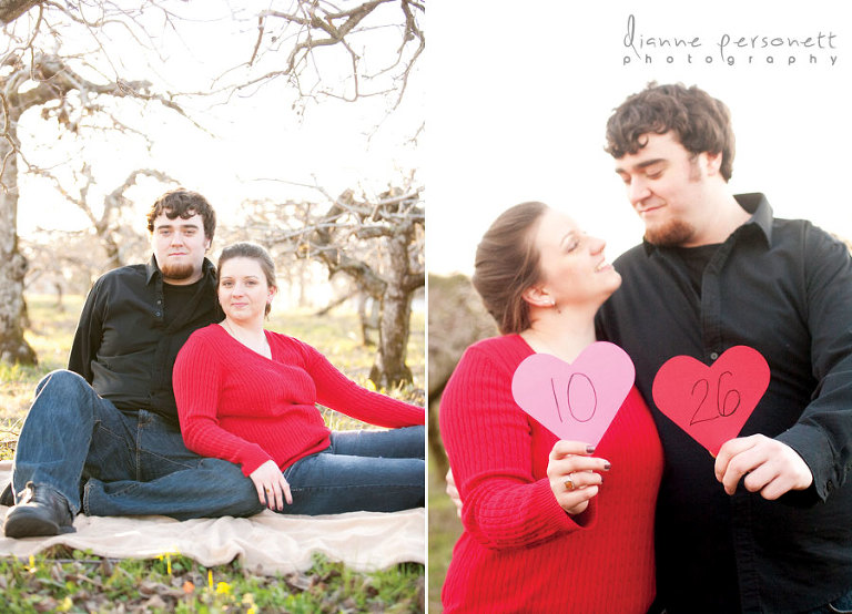 valentines day inspired engagement photos