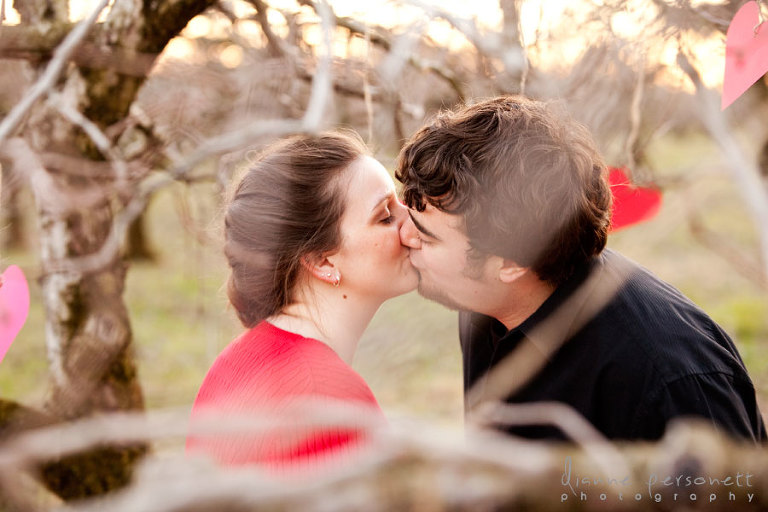 valentine's day inspired engagement photos